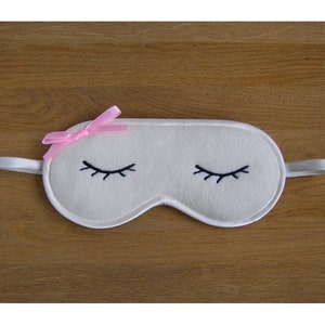 Sheep Sleep Mask, Sleeping lamb eye mask, Cute kawaii animal gift image 1