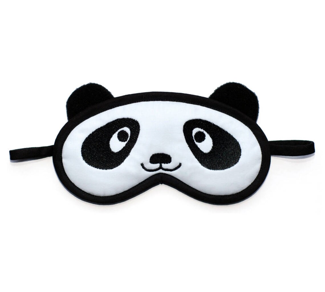 Panda Sleep Mask Animal Eye Mask Kawaii Bear Blindfold Etsy