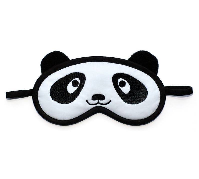 Panda Sleep Mask Animal Eye Mask Kawaii Bear Blindfold Etsy