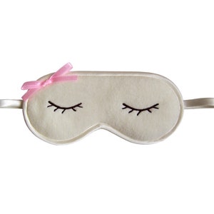 Sheep Sleep Mask, Sleeping lamb eye mask, Cute kawaii animal gift image 2