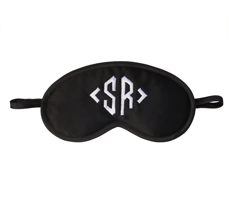 Personalized Monogram Sleep Mask Customized Eye Mask Etsy