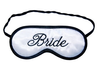 Bride Sleep Mask, Wife to be eye mask, Wedding night blindfold, Bridal shower gift