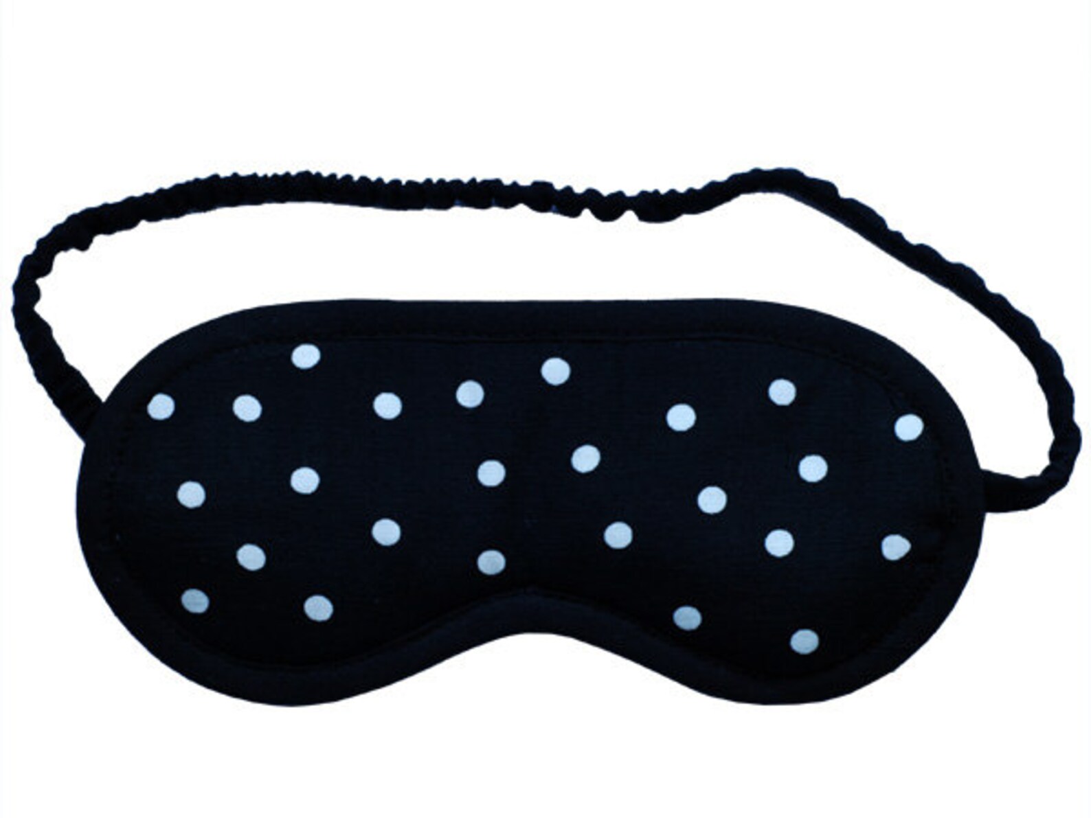 Polka dot sleep mask Retro eyemask Black and white sleeping | Etsy