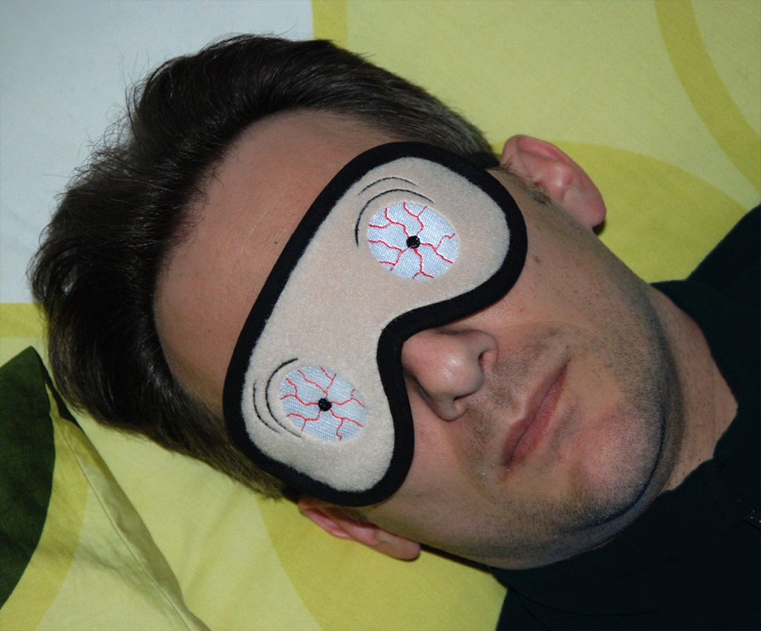 Scary Sleep Mask, Crazy Sleeping Eye Mask, Zombie Veins Sleepmask, Horror Men's Spooky Eyemask