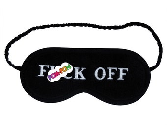 F()ck Off sleep mask, Mature black and white sleeping eye mask party favor