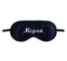 Personalized name sleep mask, Name embroidery eye mask, Customized gift for him her, Black satin accessories, Name of your choice, Your text 