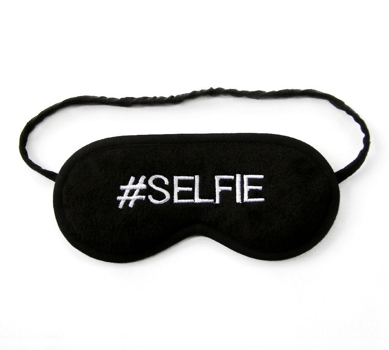 Selfie Sleep Mask Selfie Hashtag Sign Sleeping Eye Mask Etsy