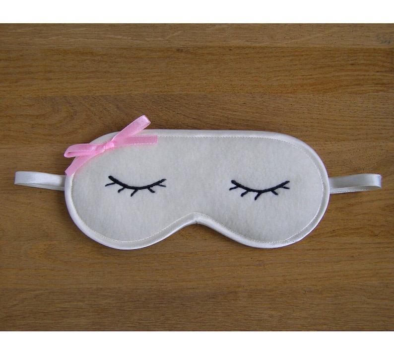 Sheep Sleep Mask, Sleeping lamb eye mask, Cute kawaii animal gift image 1