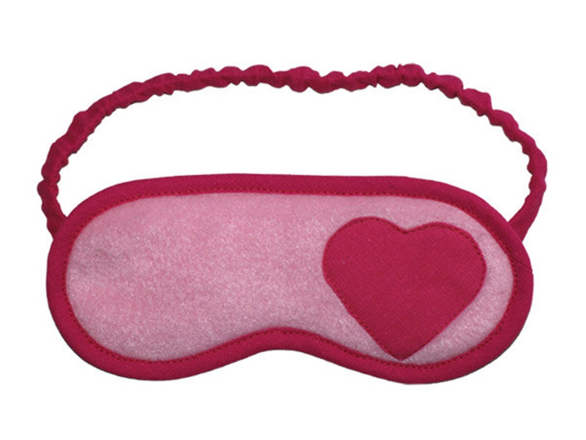 Red Heart Sleep Mask Love eyemask Black sleeping eye mask Etsy