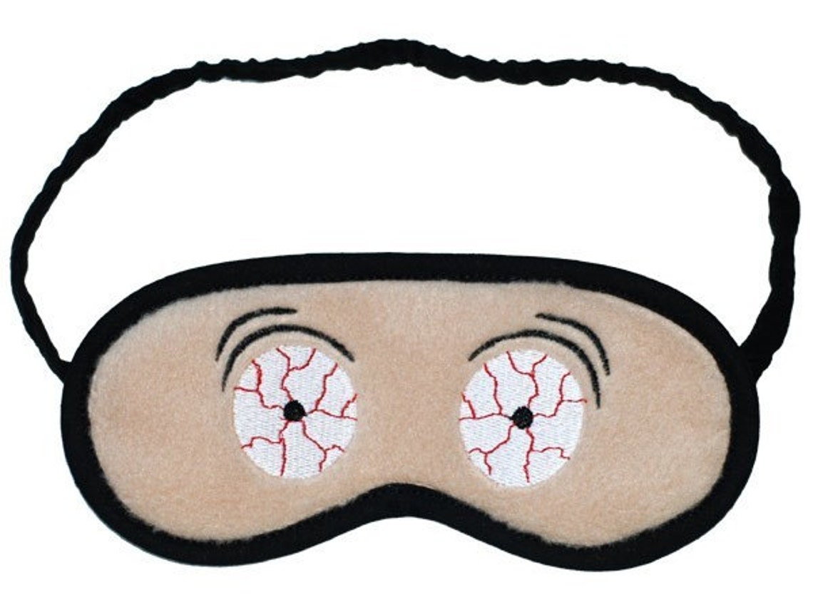 Scary Sleep Mask, Crazy Sleeping Eye Mask, Zombie Veins Sleepmask, Horror Men's Spooky Eyemask