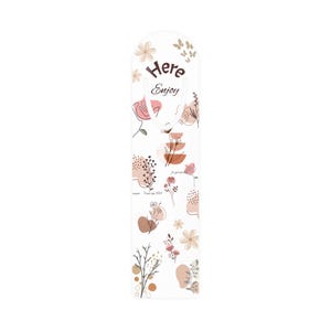 Floral Bookmark - Elegant Design, Reading Gift, Book Lover Accessory, Mother&#39;s Day Present, Unique Book Marker, Here & Enjoy