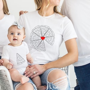 Mummy and Me Funny Shirts, Dad Baby Matching Shirts, Pizza and Pizza Slice Tshirt, Fathers Day Dada Mini Outfit, Dad Son Shirt, Dad Girl Tee