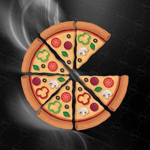 Bundle Lustige Pizza Papa und Baby SVG, passende Vatertag SVG, süße 1. Vatertag Clipart, Instant Download
