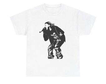 Ken Rapper Carson Performing Graphic Tee | Rapper | Rap Shirt | Gift For Music Fans | Black White Stencil Photo Print