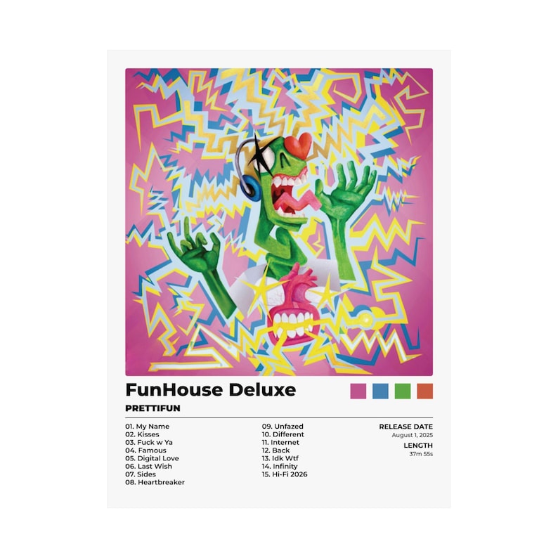 Prettifun Funhouse Deluxe Poster | Underground Rap Wall Art | Hip Hop ...