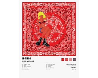 Nine Vicious B4EM Album Poster | Satin Poster