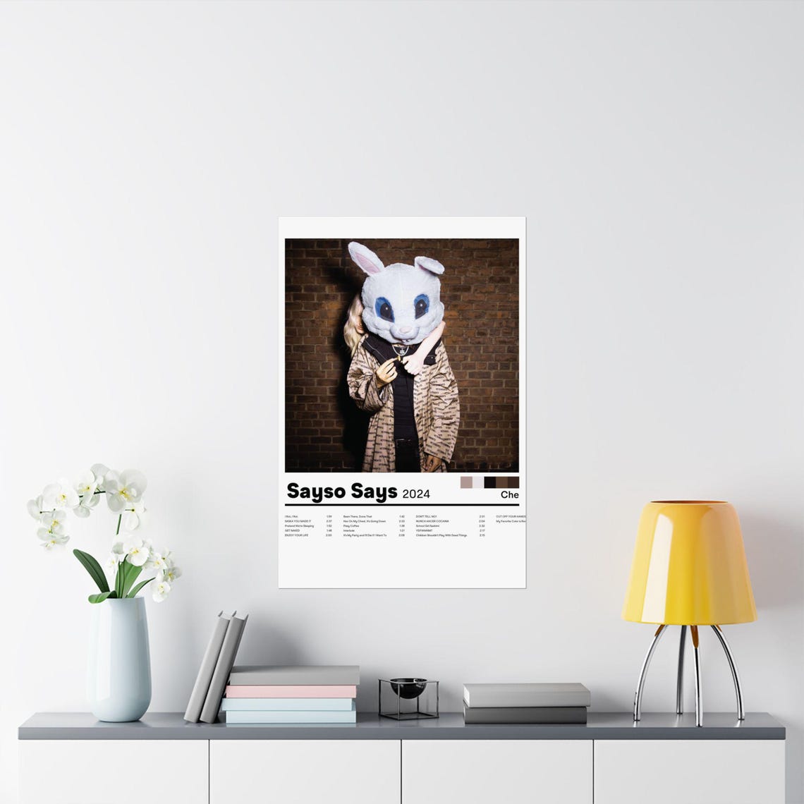 Album Poster, Che Sayso Says, Underground Rap Poster, Hip Hop Music Art ...