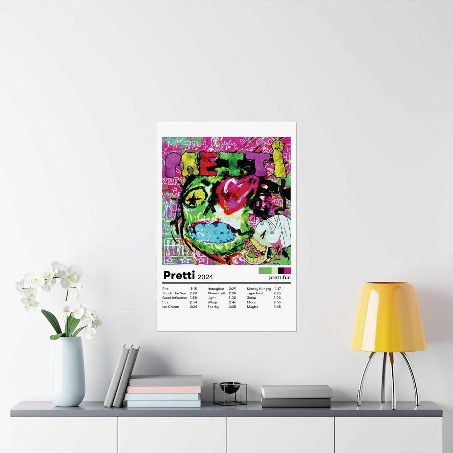 Prettifun Pretti Album Poster, Wall Art Print, Home Decor, Music Poster ...