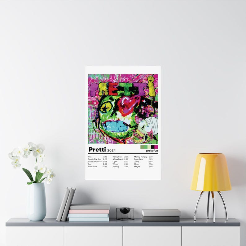 Prettifun Pretti Album Poster, Wall Art Print, Home Decor, Music Poster ...