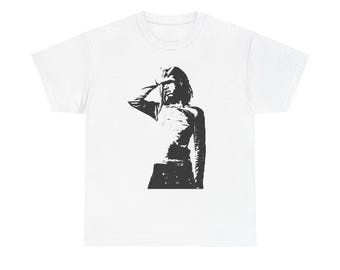 Osamason Hand Graphic Tee | Underground Rapper | Underground Rap Shirt | Gift For Music Fans | Black White Stencil Photo Print