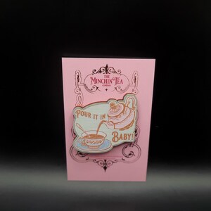 Pour It In Baby Tea Lapel Pin | Cheeky Tea Badge | Wooden Brooch for Tea Lovers | Sustainable Gift | Cuppa Accessory | Funny Pin