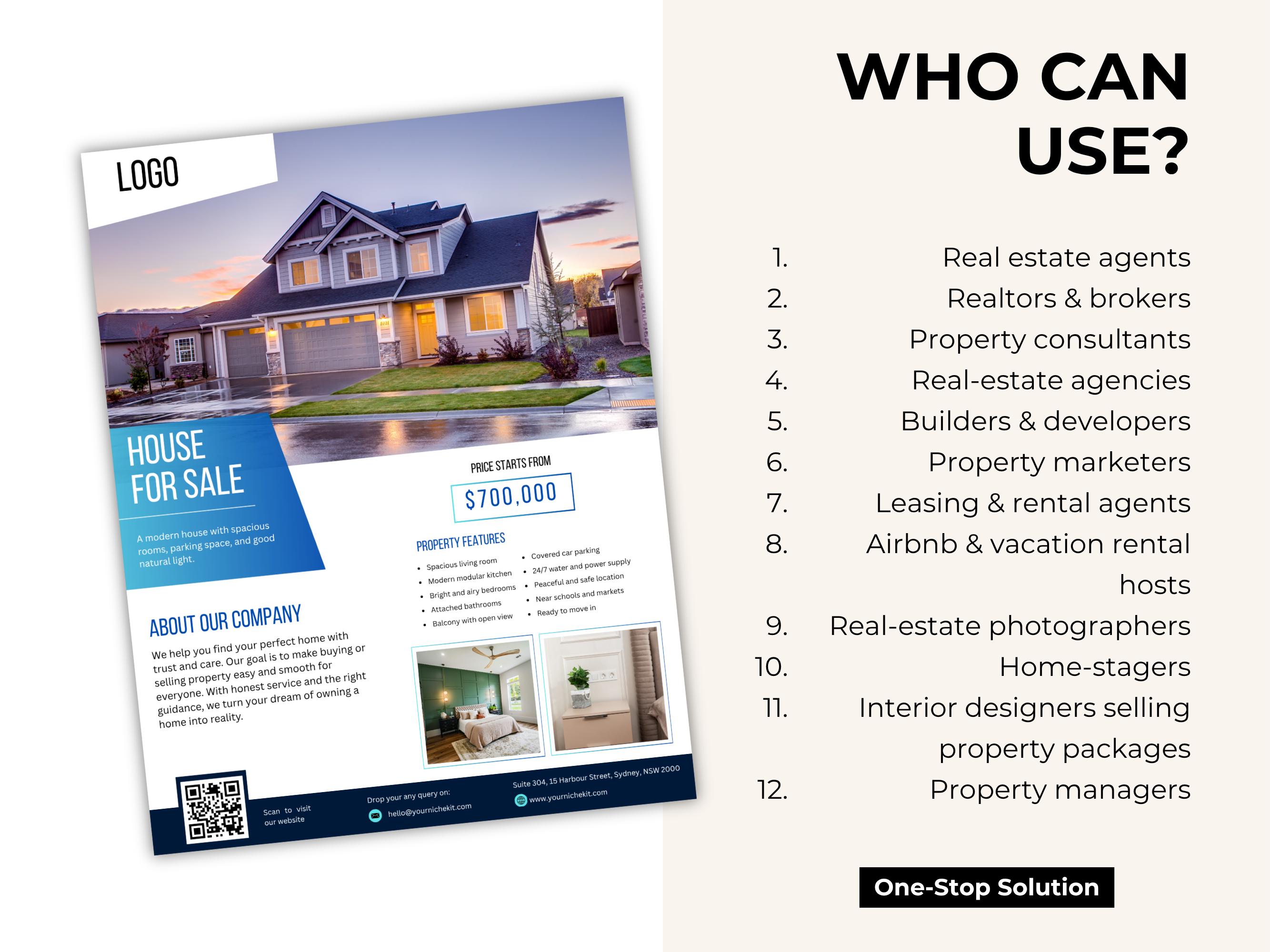 Editable Real Estate Flyer Template | Canva Brochure (digital Download ...