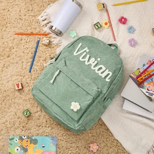 Sac à dos préscolaire personnalisé avec nom, sac à dos personnalisé pour tout-petit, rentrée des classes, cartable pour tout-petit, cartable pour enfants, sac à dos pour enfants