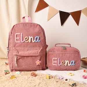 Custom Toddler Backpack, Kids Backpack Lunch Bag, Children's Name School Bag for Girls Boys, Toddler Book Bag, Kids Backpack, Birthday Gift