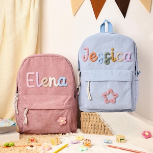 Sac à dos personnalisé pour tout-petit, cartable, cartable avec nom d'enfant pour filles garçons, cartable pour tout-petits, sac à dos pour enfants, cadeau d'anniversaire pour garçons filles