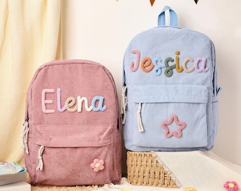 Benutzerdefinierte Kleinkind Rucksack, Schultasche, Name der Kinder Schultasche für Mädchen Jungen, Kleinkind Buch Tasche, Kinder Rucksack, Geburtstagsgeschenk für Jungen Mädchen