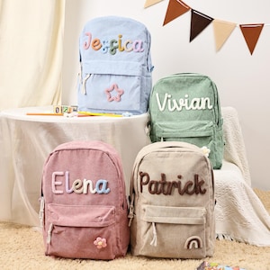 Sac à dos personnalisé pour enfant, Sacs à dos personnalisés avec prénom, Sac à dos pour tout-petit, Rentrée scolaire, Cadeaux d'anniversaire pour fille et garçon, Sac à dos pour enfant