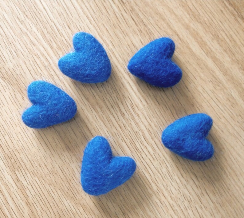 Wool Felt Heart in Dark Blue.Felt Heart Prop.Newborn Prop Blue Heart.Baby Photography Prop.Felt Hearts.Valentine Felt Heart,Small Heart Prop