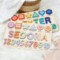 Custom name puzzle, baby boy and baby girl birthday gifts, decorations, gifts for girl, toddlers,educational product logo