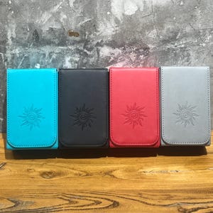 Boho Sun Tarot Kartenetui: PU Leder Schutzhalter