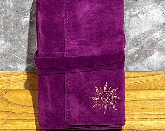 Sun Design Tarot Card Bag: Soft Fabric Drawstring Pouch