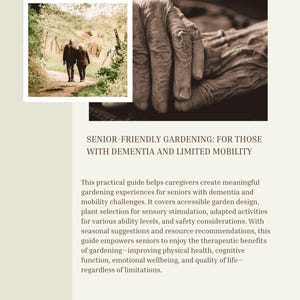 Introduction to Gardening with Seniors: A Guide for Those with Dementia and Limited Mobility - Digital Download