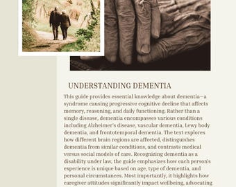 Dementia Guide: Understanding, Care, and Resources (Digital Download)