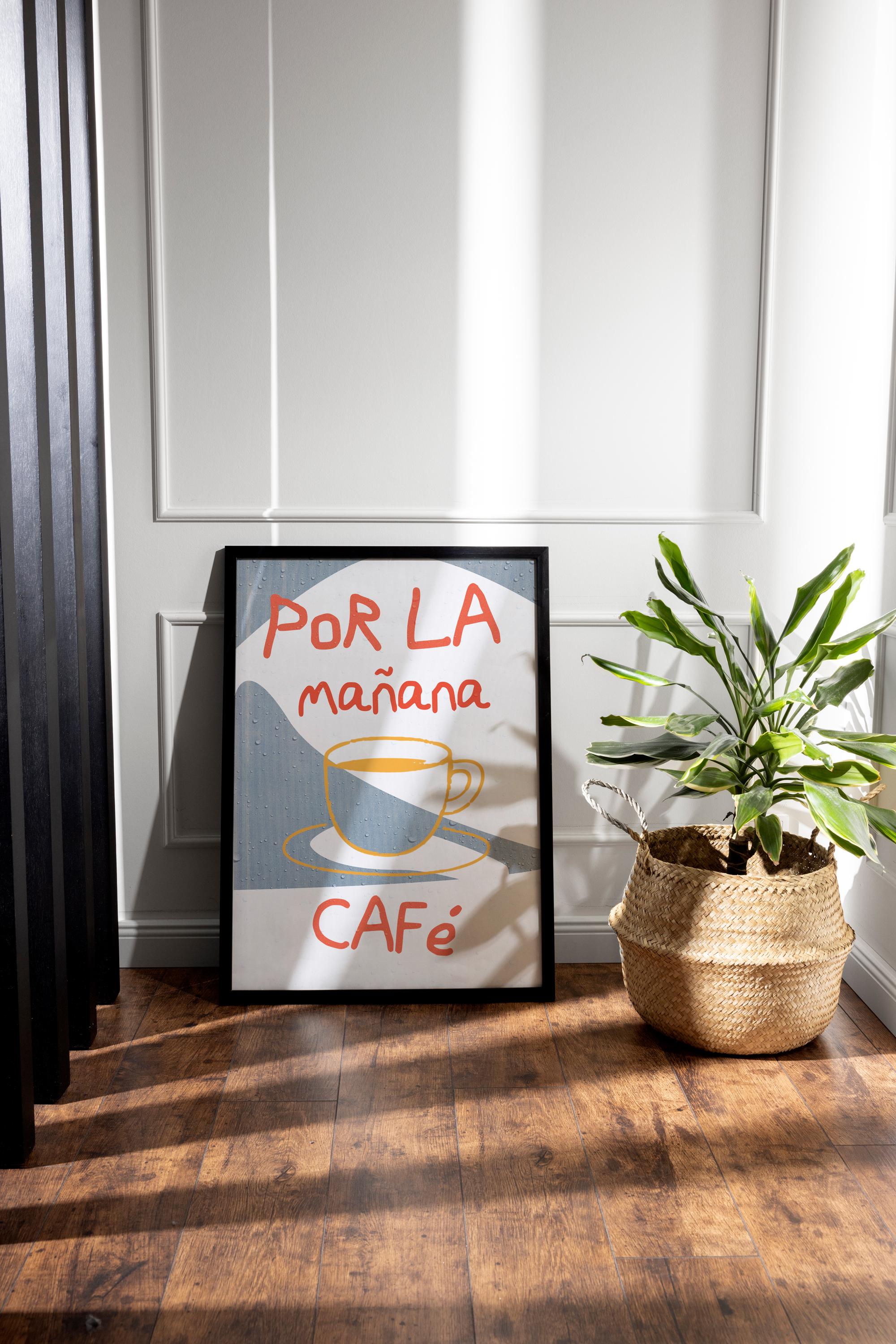 Bad Bunny CAFe CON RON Printable Wall Art