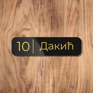 Editable Door Name Plate 2 | House Number Sign | Digital Download