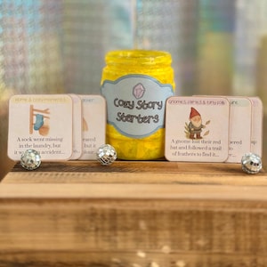Cozy Story Starters | Printable storytelling cards for kids, open-ended play, calming connection, gentle play & Waldorf-inspired imagination