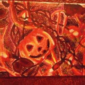 Halloween ACEO, Jack O Lantern image 2