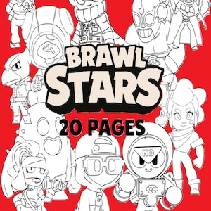 Brawl Stars Coloring Book | 20 Fun A4 Pages | Printable Digital Download for Kids & Fans