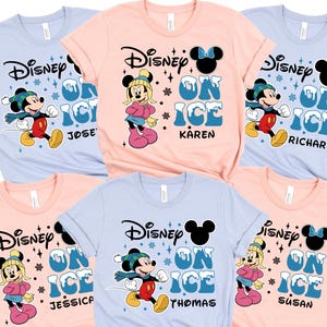 Custom Disney On Ice T-Shirt 2025, Disney On Ice Shirt 2025, Personalized Disney On Ice 2025 Shirt, Disney On Ice Family Trip Shirts