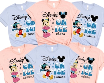 Camiseta personalizada de Disney On Ice 2026, Camiseta de Disney On Ice 2026, Camiseta personalizada de Disney On Ice 2026, Camisetas para viajes familiares de Disney On Ice