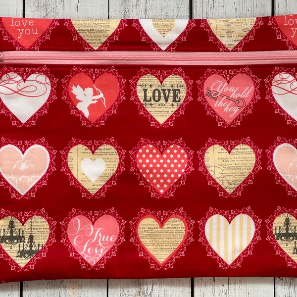 Cross Stitch Project Bag, Valentine