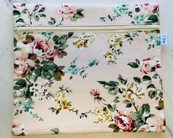 Project Bag | Bouquet de Fleurs in Blush | Handcrafted Gift