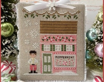 Nutcracker Village - chart 4 - Russian Peppermint Shop by Country Cottage Needleworks