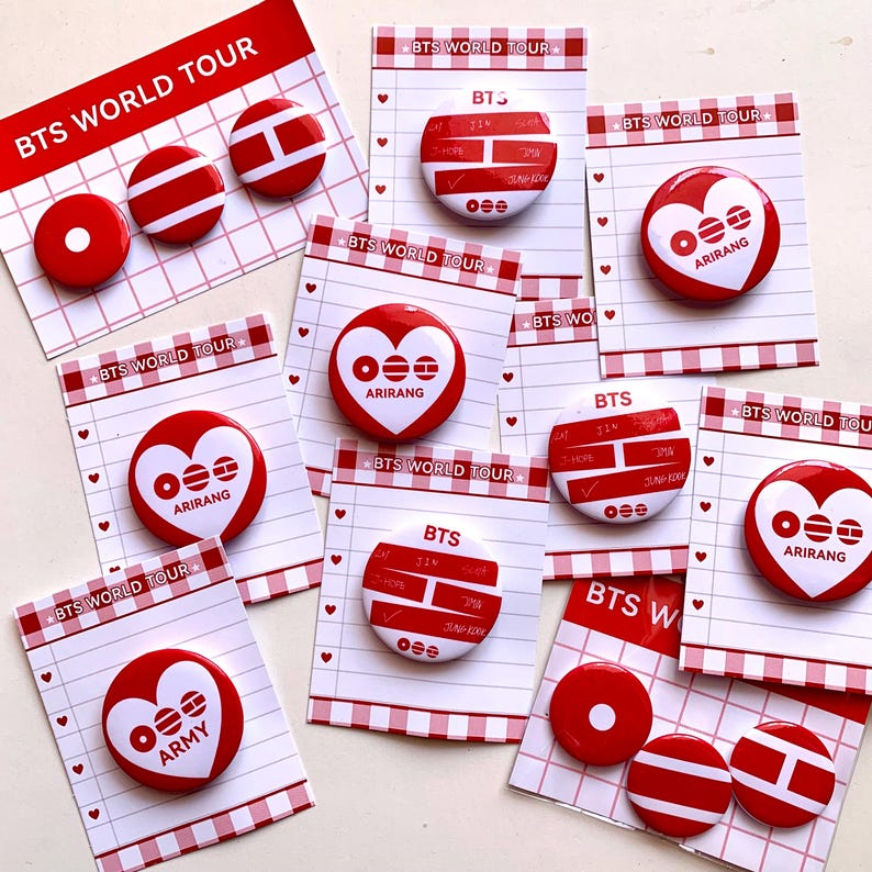 Kpop BTS ARMY badge for concert freebies