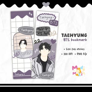 Bts V Book Mark - Etsy