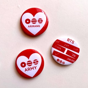 andmade BTS Arirang concert freebies pin